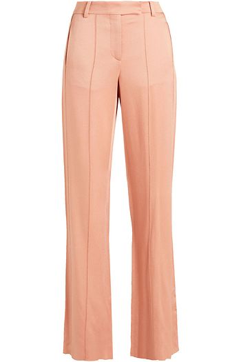 VALENTINO Hammered-satin straight-leg pants