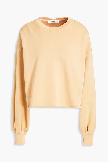 FRAME Organic French Pima cotton-terry sweatshirt