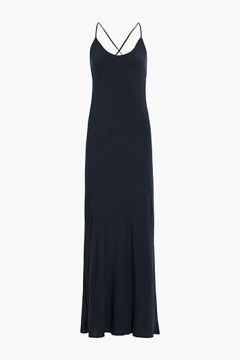 TIGERLILY Lucia Liana crepe maxi slip dress