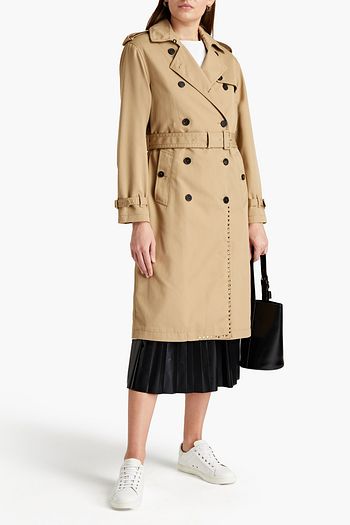 VALENTINO Trenchcoat aus Gabardine mit Nieten