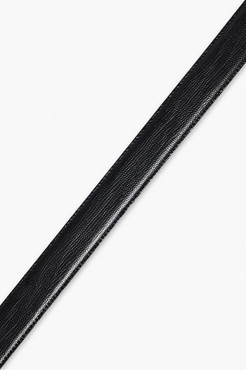 MONTBLANC Logo-appliquéd lizard-effect leather belt