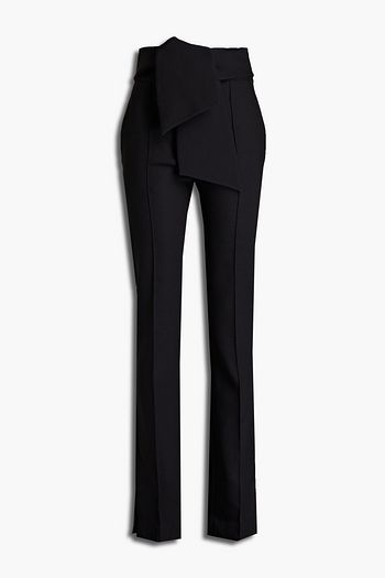 VALENTINO Tie-front wool-blend tapered pants