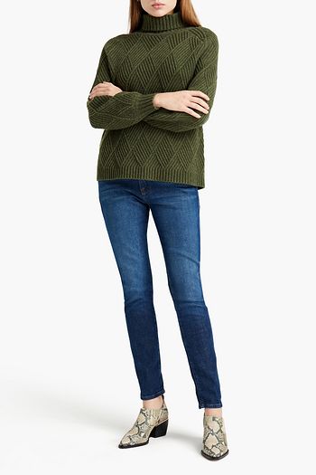 FRAME Le Garcon faded mid-rise straight-leg jeans
