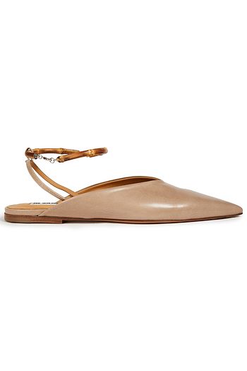JIL SANDER Leather point-toe flats