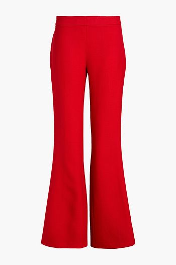 GIAMBATTISTA VALLI Wool-crepe flared pants