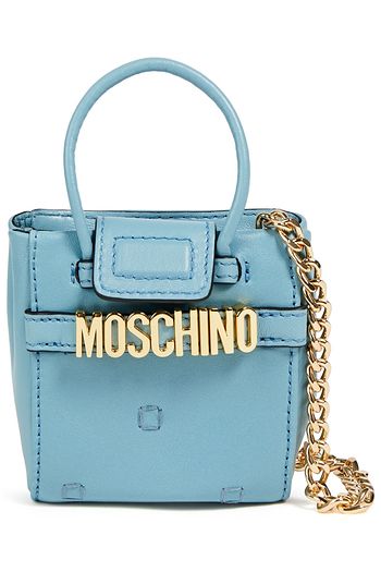 MOSCHINO Embellished leather shoulder bag