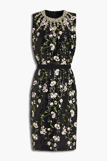 GIAMBATTISTA VALLI Embellished embroidered tulle dress