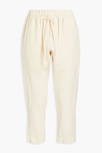 ENZA COSTA Cropped linen tapered pants