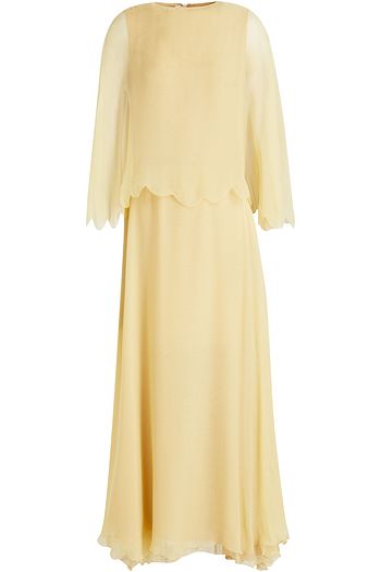 VALENTINO Mehrlagiges Maxikleid aus Seidenchiffon