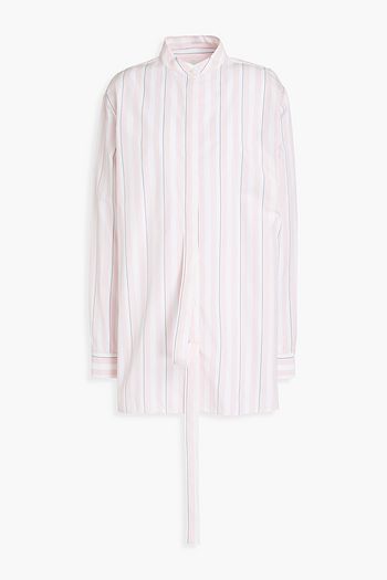 JIL SANDER Giusy striped cotton-poplin shirt