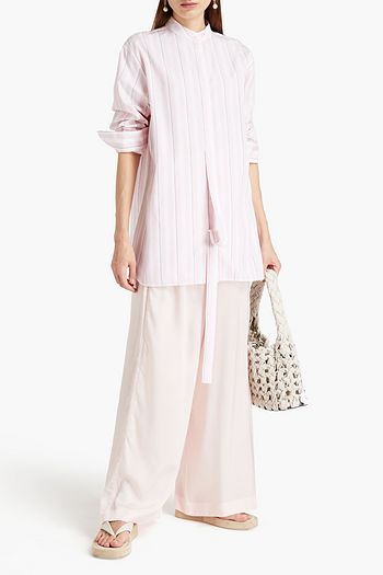 JIL SANDER Giusy striped cotton-poplin shirt