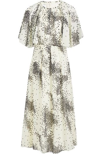 GIAMBATTISTA VALLI Pleated printed silk-chiffon midi dress