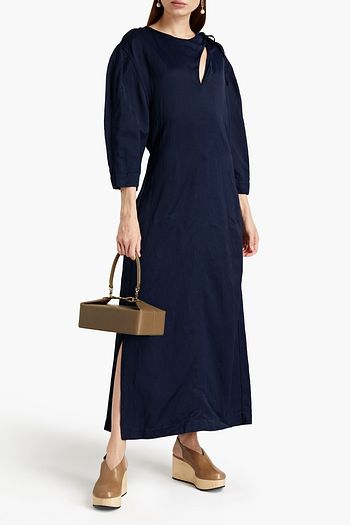 JIL SANDER Molodie cutout satin maxi dress
