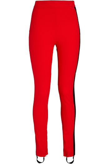 JUST CAVALLI Monogram-trimmed jersey leggings