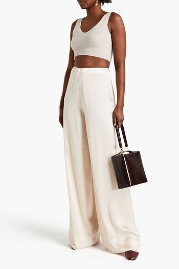JIL SANDER Hose mit weitem Bein aus Satin