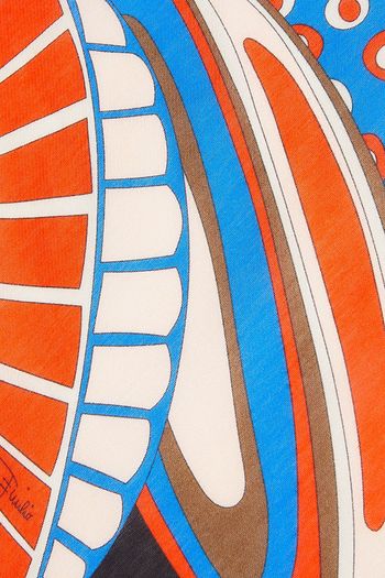 EMILIO PUCCI Printed cotton and silk-blend twill scarf