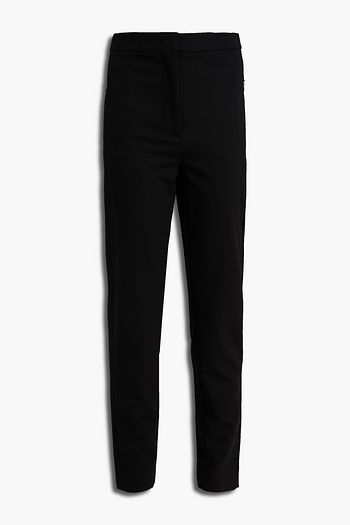 EMILIO PUCCI Satin-trimmed wool-blend crepe tapered pants