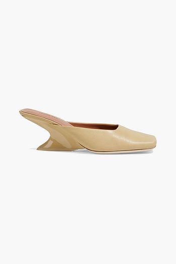 REJINA PYO Layla leather wedge mules