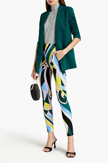 EMILIO PUCCI Printed stretch-jersey leggings
