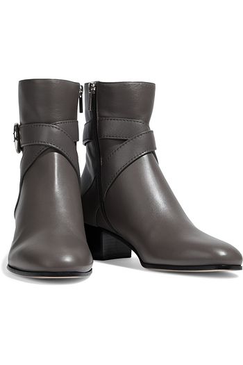 JIMMY CHOO Blanka 40 buckle-embellished leather ankle boots