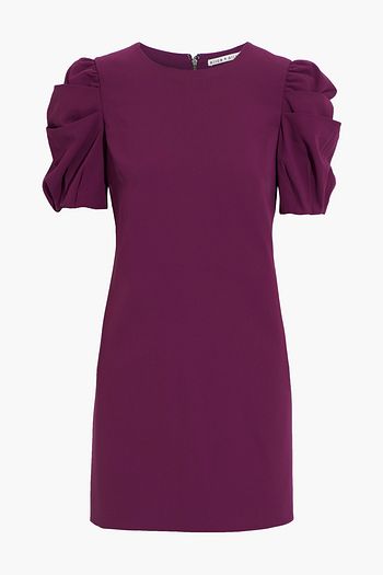 ALICE + OLIVIA Hanita gathered crepe mini dress