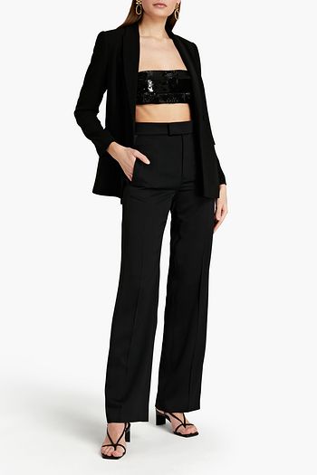 EMILIO PUCCI Embellished crepe bra top