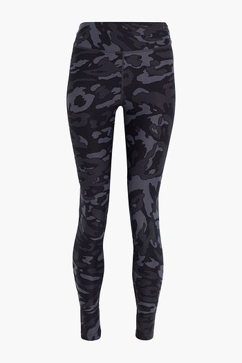 DKNY Cropped printed stretch leggings