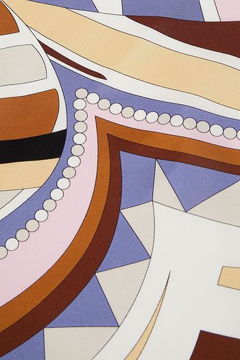 EMILIO PUCCI Printed silk-twill scarf