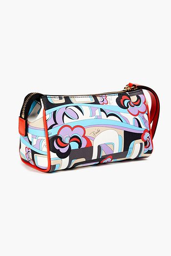 EMILIO PUCCI Printed faux and smooth leather cosmetics case