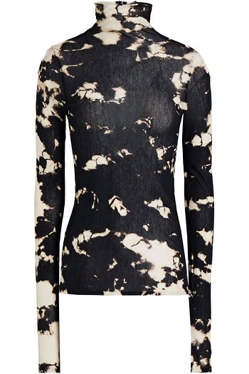 ENZA COSTA Tie-dyed cotton-mesh top