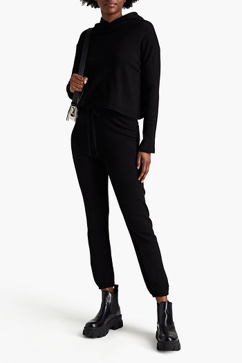ENZA COSTA French cotton-blend terry hoodie
