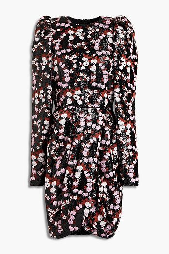 GIAMBATTISTA VALLI Embellished wrap-effect tulle mini dress