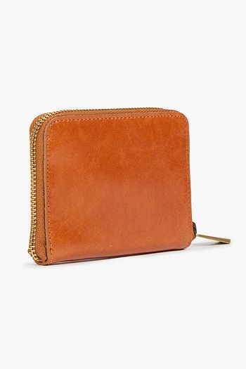 VANESSA BRUNO Eyelet-trimmed leather wallet