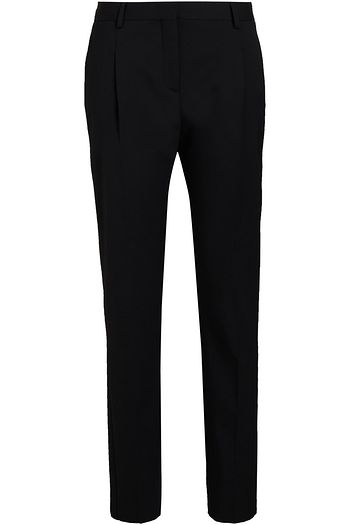 VALENTINO Pleated stretch-wool twill tapered pants