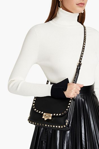 VALENTINO GARAVANI Rockstud Schultertasche aus Leder