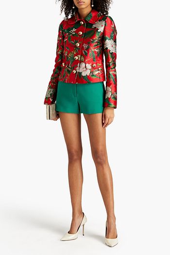 DOLCE & GABBANA Button-detailed metallic brocade jacket
