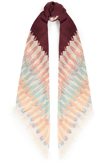 VALENTINO GARAVANI Printed wool-gauze scarf