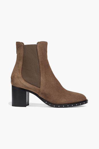 JIMMY CHOO Merril 65 shearling-lined suede ankle boots