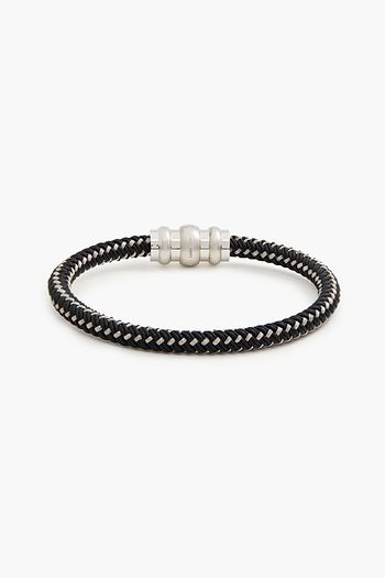 MONTBLANC Silver rubber bracelet