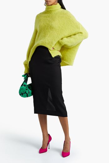 DIANE VON FURSTENBERG Kara crepe de chine midi skirt
