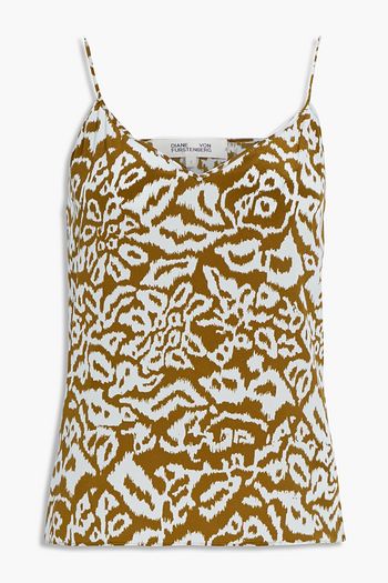 DIANE VON FURSTENBERG Edith printed washed-silk camisole