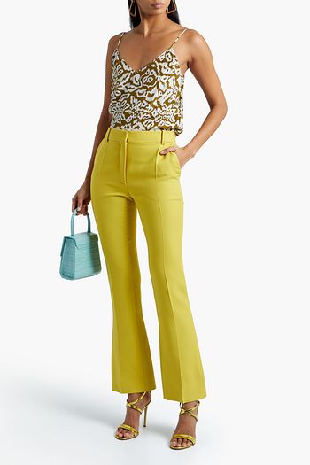 DIANE VON FURSTENBERG Edith printed washed-silk camisole