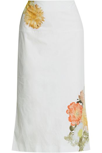 REJINA PYO Maude floral-print cotton-poplin skirt
