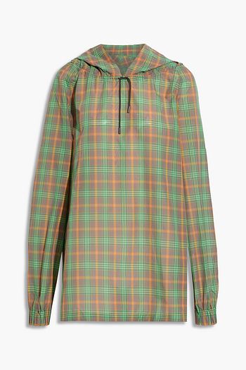 REJINA PYO Taylor checked woven hoodie