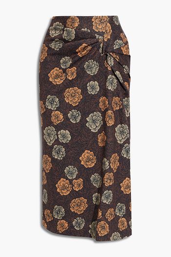 REJINA PYO Iris floral-jacquard skirt