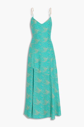 VIX PAULA HERMANNY Erin embellished printed voile midi dress