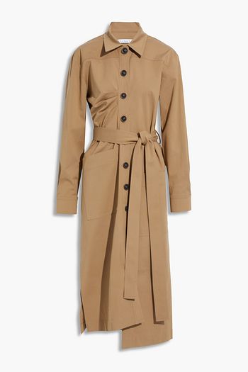 REJINA PYO Madison belted pleated gabardine midi dress