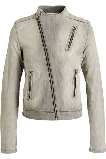 J BRAND ジッパー付き 色あせ加工 デニム ジャケット