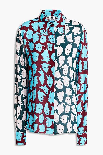 M MISSONI Printed crepe de chine shirt