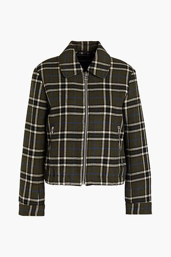 ALEXACHUNG Checked twill jacket